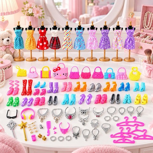 70x barbie doll - doll, clothes