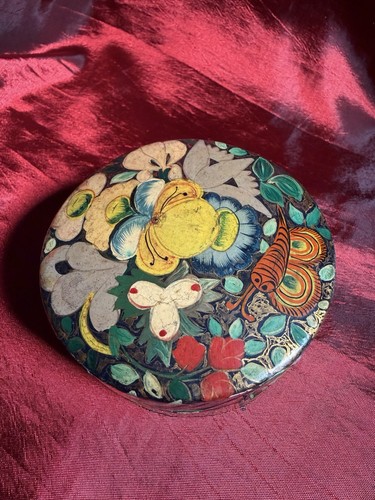 Vintage floral paper mache - floral,