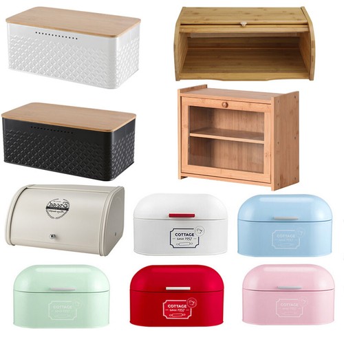 Large bread bin bamboo - bread,