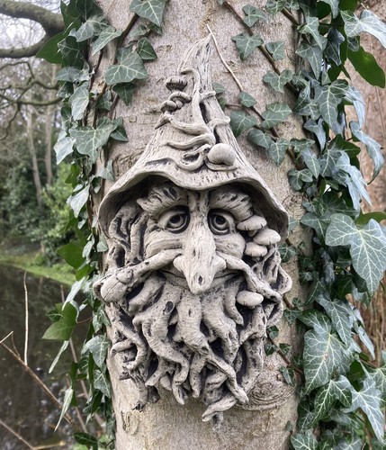 Stone garden woodland wizard - garden,