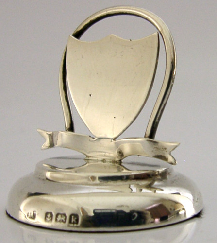 English sterling silver shield - sterling,