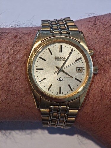 Seiko kinetic watch 5m22 - seiko, 5m22-7a80