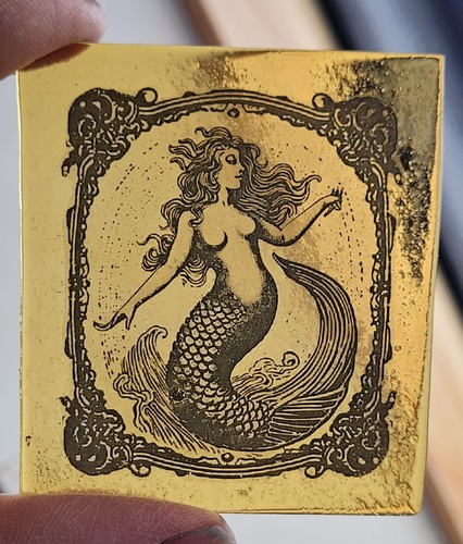 Stained glass mermaid piece - stained,