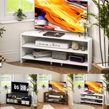 Corner TV Stand with Storage