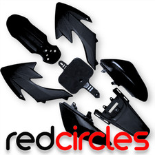 BLACK CRF50 STYLE PIT BIKE PLASTIC SET - NO SEAT 140cc 150cc 160cc PITBIKE