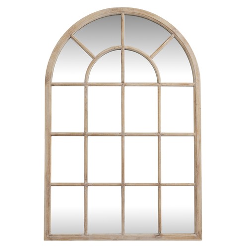 Washed wood glass arched - washed,