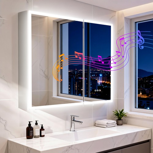 Double door bathroom mirror - double,
