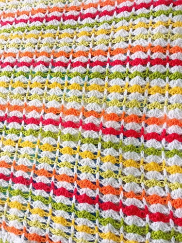 Hand crocheted baby blanket - baby,