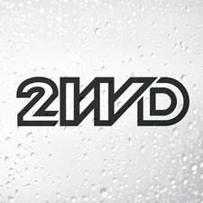 2WD Sticker x 2 - to fit DUB