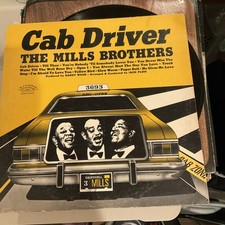 THE MILLS BROTHERS LP 12" RECORD "CAB DRIVER" VG- 1974 RAINWOOD RECORDS [40]