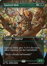 Magic The Gathering MTG SQUIRREL MOB BORDERLESS Bloomburrow NM Near Mint