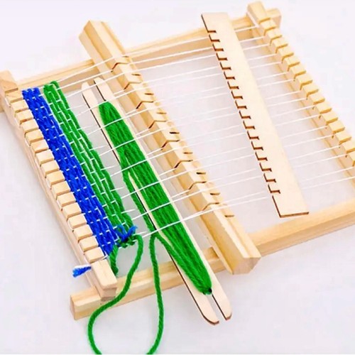 Wooden weaving loom - wooden, diy