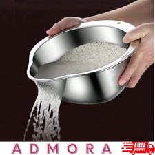Rice Washer Strainer Bowl