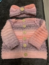 New Hand Knitted Baby Girls