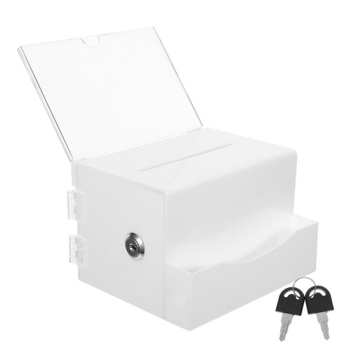 Donation box with lock - with, arcylic