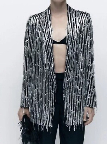 Zara sequin small - small, black/