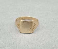 Vintage 9ct Yellow Gold Signet