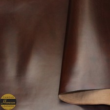 Horween Chromexcel Leather Veg Re Tan Brown Panels 2.0-2.2 mm Thick Firm Feel.