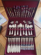 vintage silver plated cutlery set canteen 
