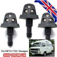For VW T25 T3 Vanagon Triple Windscreen Washer Jets Washer Nozzle Jet Set 3Pcs