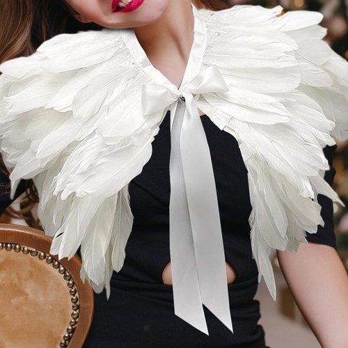 Feather shawl for women - feather,