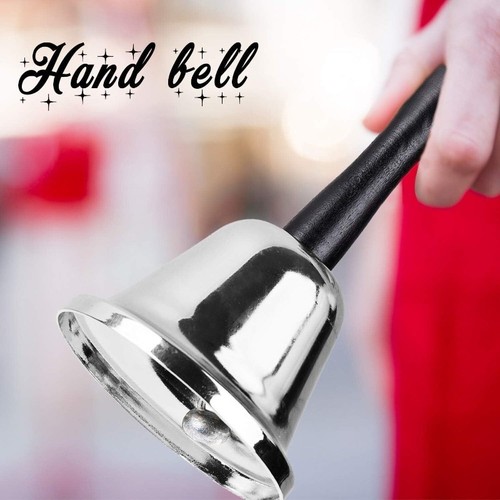 Silver metal tea hand bell - hand,