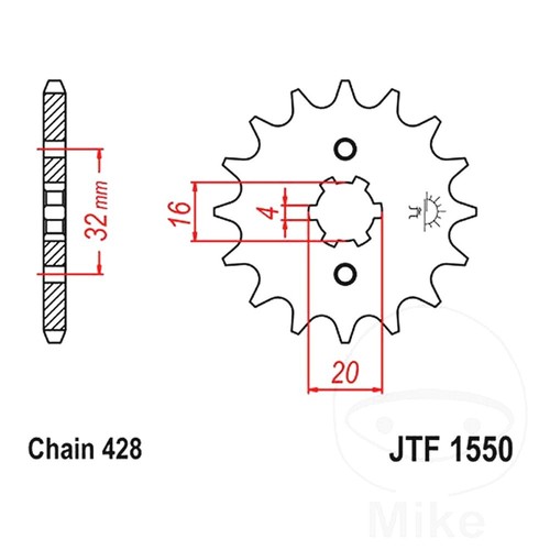 Front sprocket jtf1550 - sprocket, jtf1550.13