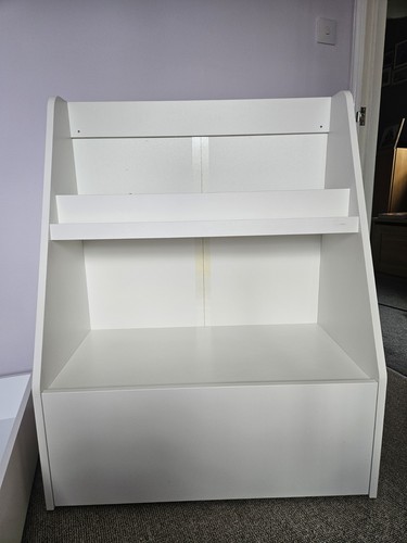 Children white book case - children's,