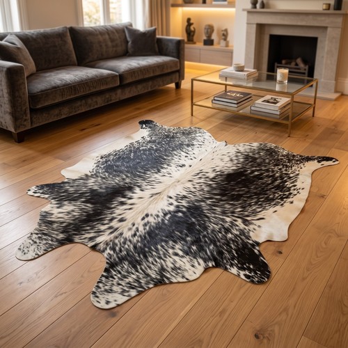 Genuine cowhide rug real - rug,