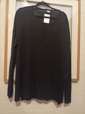 H&M Fine Knit Oversized Black