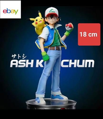 Pokemon ash ketchum 18cm pvc - e,