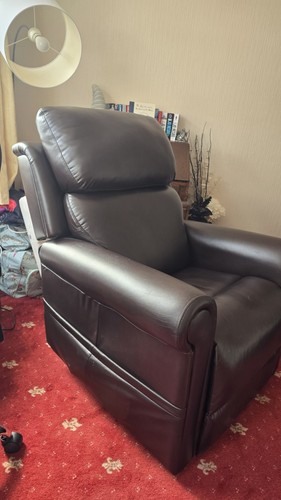 Real leather riser recliner - leather,