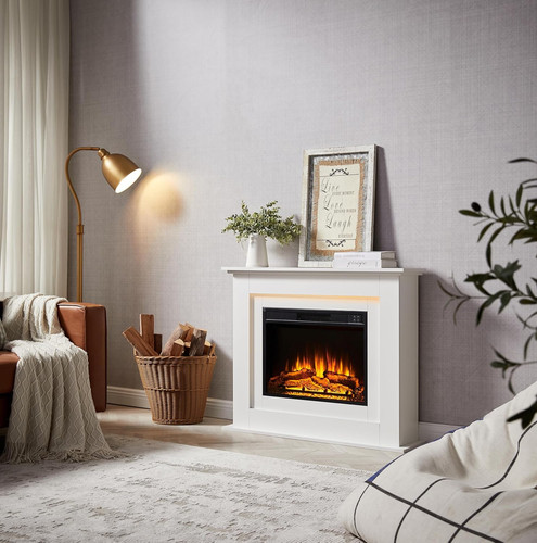 Electric fireplace suite - fireplace,