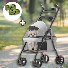 Pet Stroller Dog Cat Puppy Pram Pushchair Travel Cart Jogging Buggy Carrier NEW