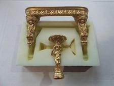 Dolls House Ornate Cherub Wall Shelf & Statue Silicone Mould  1 / 12 Th Scale