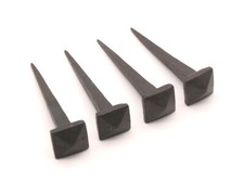 Iron Nails 4Pcs Hand Forged Black Antique Rustic Square Spike Head Nails Pack