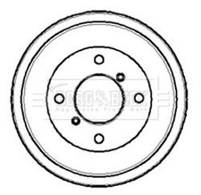 BORG & BECK BBR7027 Brake Drum Rear Fits Austin Morris Reliant Rover Wolseley