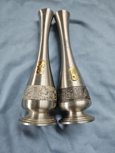 Singapore pewter slim vase - singapore,