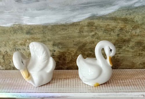 Pair movitex swans ceramic - movitex,