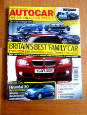 Autocar Magazine 8 August 2007 Golf, BMW 335d, Mondeo, Subaru Imprezza, Jag S