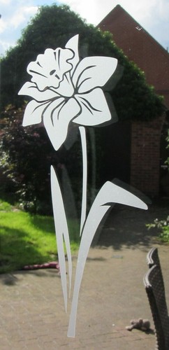 Etched glass vinyl flowers - vinyl,