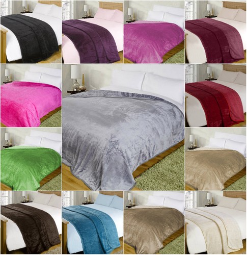 Faux fur throw blanket double - blanket,