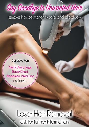 Laser hair removal available - hair,