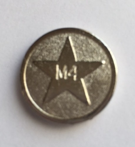 Sunbed tokens silver - sunbed, m4