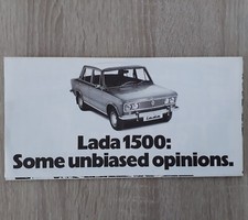 Lada 1500 Saloon Press Quotes Brochure c.1976
