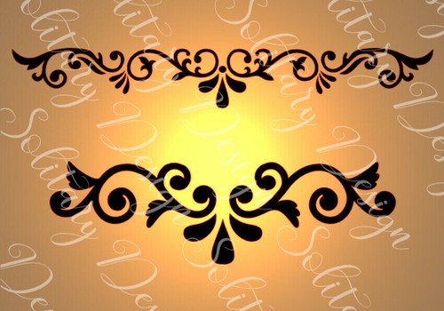 Vintage damask plastic - vintage,