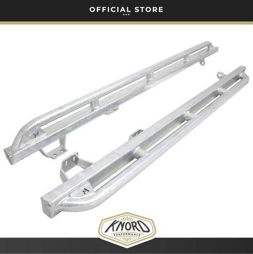 Galvanised rock sliders with - rock,