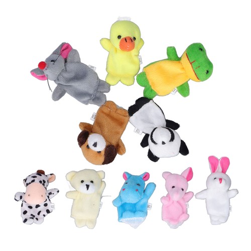 10pcs finger puppets soft - —10pcs,