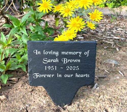 Personalised engraved slate - engraved,