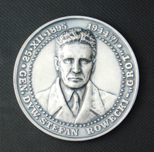 4513 WW2 POLISH HOME ARMY AK MEDAL - GENERAL ROWECKI GROT WARSAW POLAND